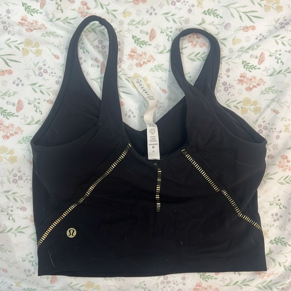 Lululemon Align Tank Size 6 Gold Black - Picture 2 of 3